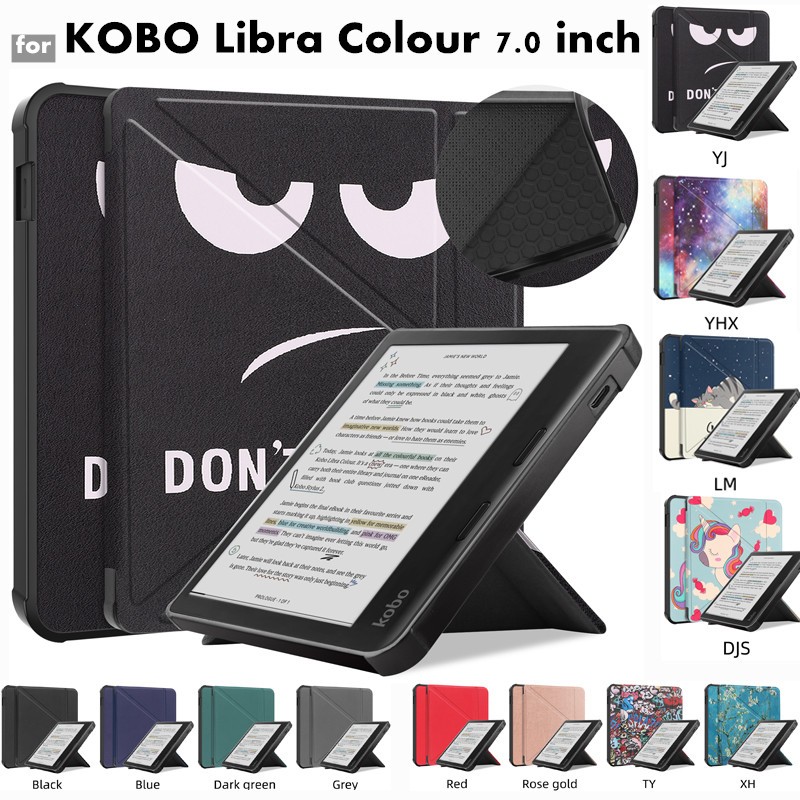 適用於KOBO Libra Colour 2024 智能對開保護套7 英寸電子書閱讀器保護
