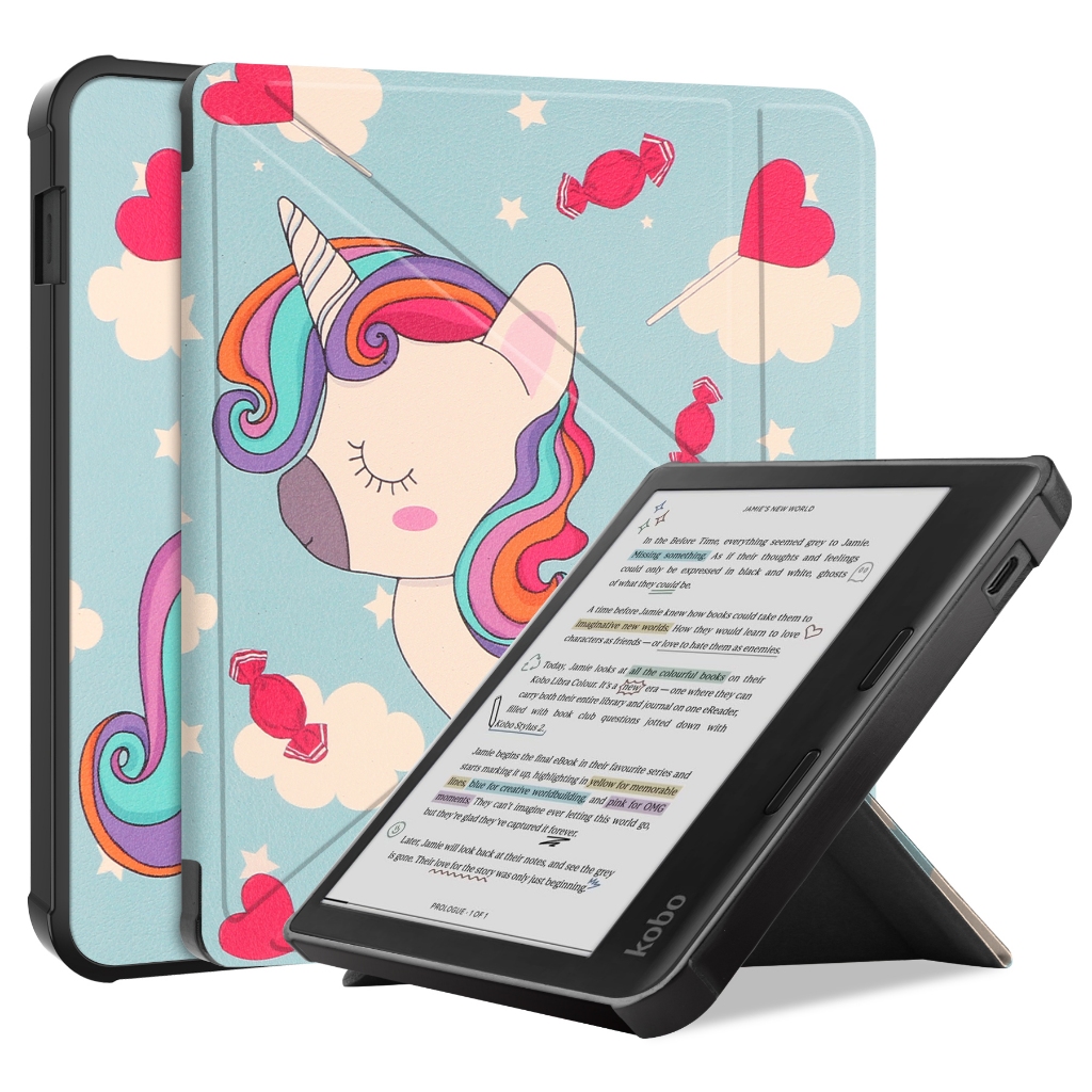 適用於KOBO Libra Colour 2024 智能對開保護套7 英寸電子書閱讀器保護