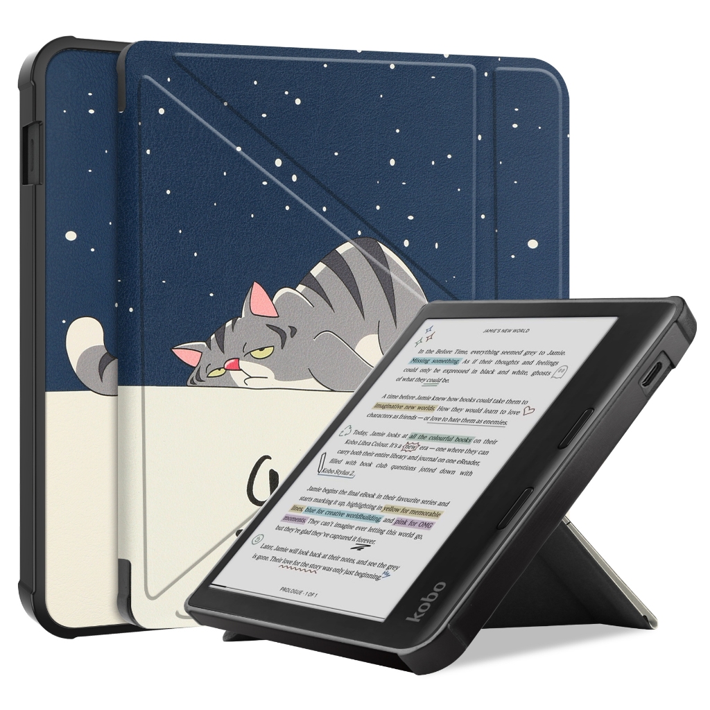 適用於KOBO Libra Colour 2024 智能對開保護套7 英寸電子書閱讀器保護