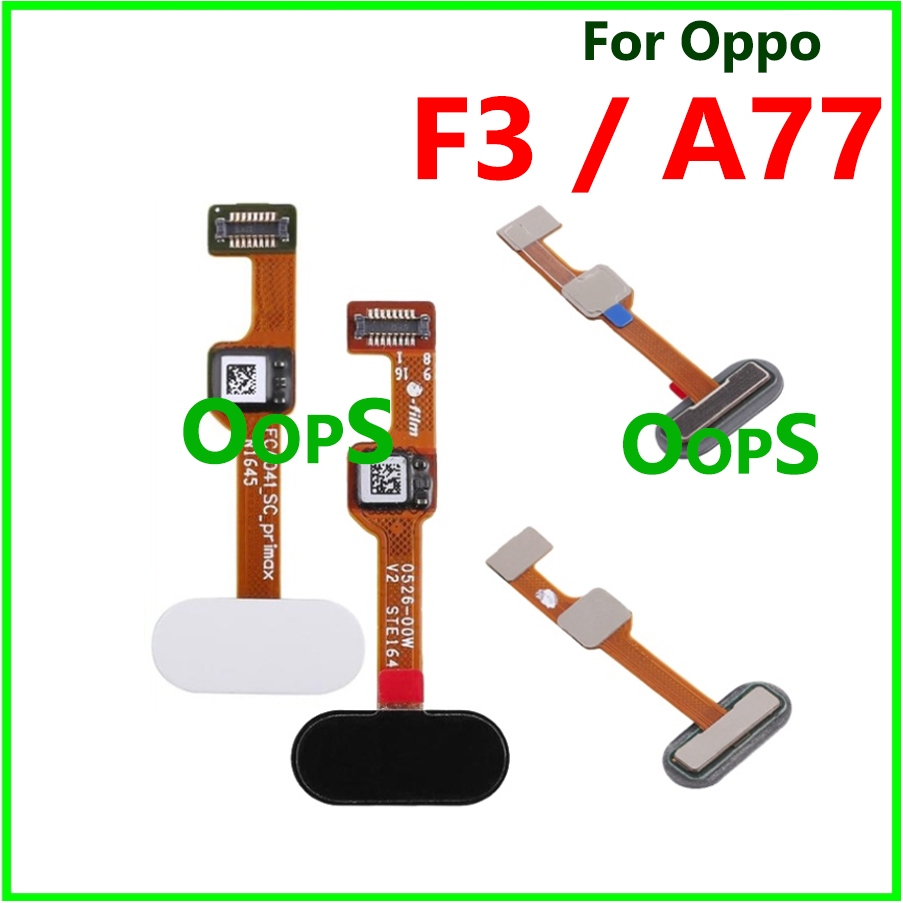 適用於 OPPO F3 A77 CPH1715 R9S Plus 掃描儀傳感器觸摸 ID 帶狀電纜的主頁按鈕指紋 Fle | 蝦皮購物