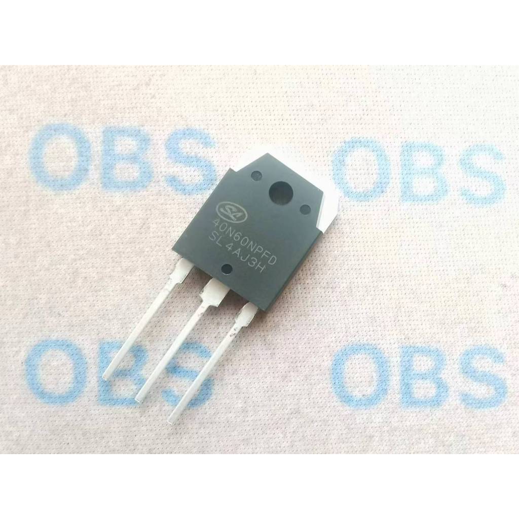 Lot De 5 Transistors IGBT 40N60NPFD SGT40N60NPFDPN TO-3P - 40A 600V Haute Performance