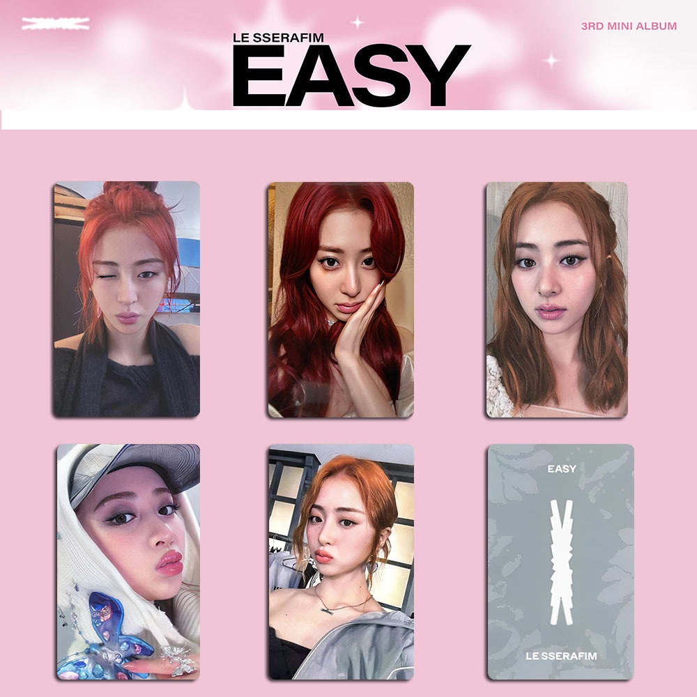 LE SSERAFIM EASY小卡Shopee Kpopmerch特典| 蝦皮購物