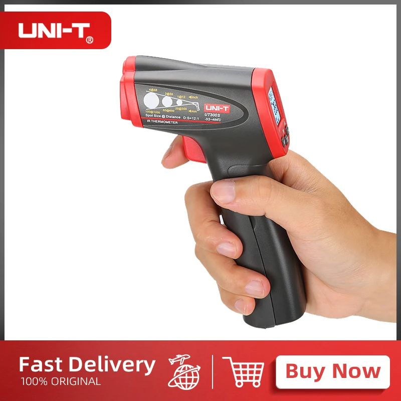 Unit UT306S UT306C 數字溫度計 -50°C ~ 500°C 非接觸式工業紅外激光溫度計溫度槍 | 蝦皮購物