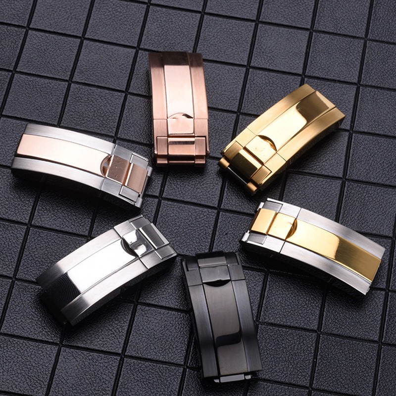 適配rolex勞力士水鬼迪通拿遊艇潛航者系列鋼帶手錶帶扣不鏽鋼表扣配件16mm 18mm | 蝦皮購物
