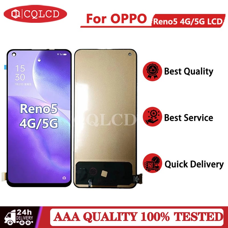 全新適用於 OPPO Oppo Reno5 4G 5G LCD屏幕總成顯示屏觸摸屏數字化儀組件 | 蝦皮購物