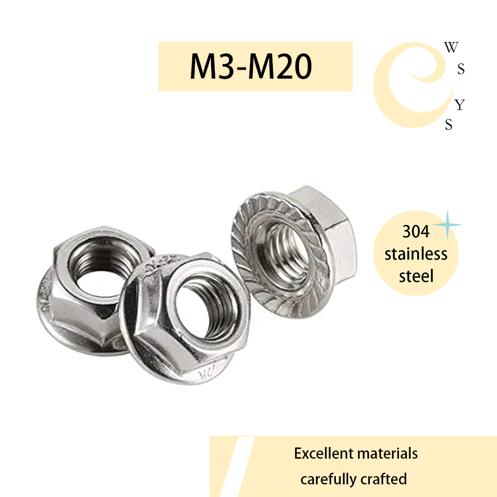 [wsys]304不鏽鋼 法蘭螺母 (M3-M20 FLLM) | 蝦皮購物