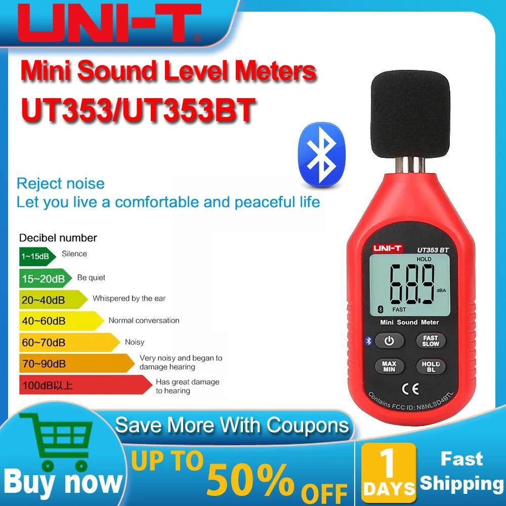 UNI-T UT353 噪音 db 計 UT353BT 迷你音頻聲級計分貝監視器 | 蝦皮購物