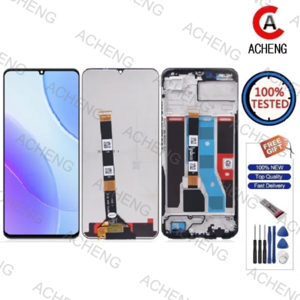 H&LYCYJ Schermo LCD Di Ricambio Per Realme Note 50 RMX3834 - Kit Completo Con Attrezzi E Nastro Adesivo