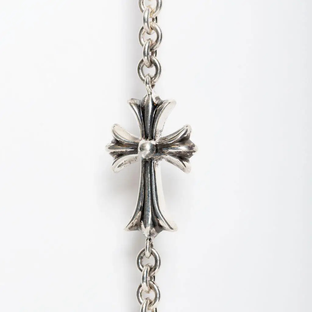 【オープニング大セール】 克羅心Chrome Hearts 蝦皮購物 925銀龍蝦扣Tiny十字架手鍊| CH その他