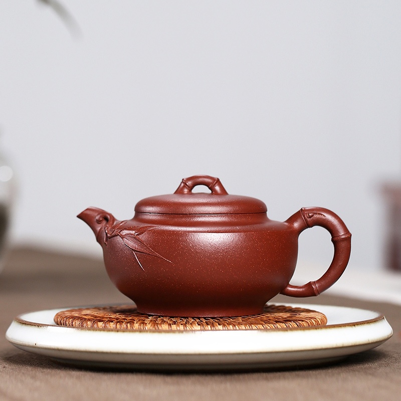 紫砂壷 宜興 竹筐壺 泡茶壺 茶器 紫砂壷 宜興 竹筐壺 泡茶壺 茶器