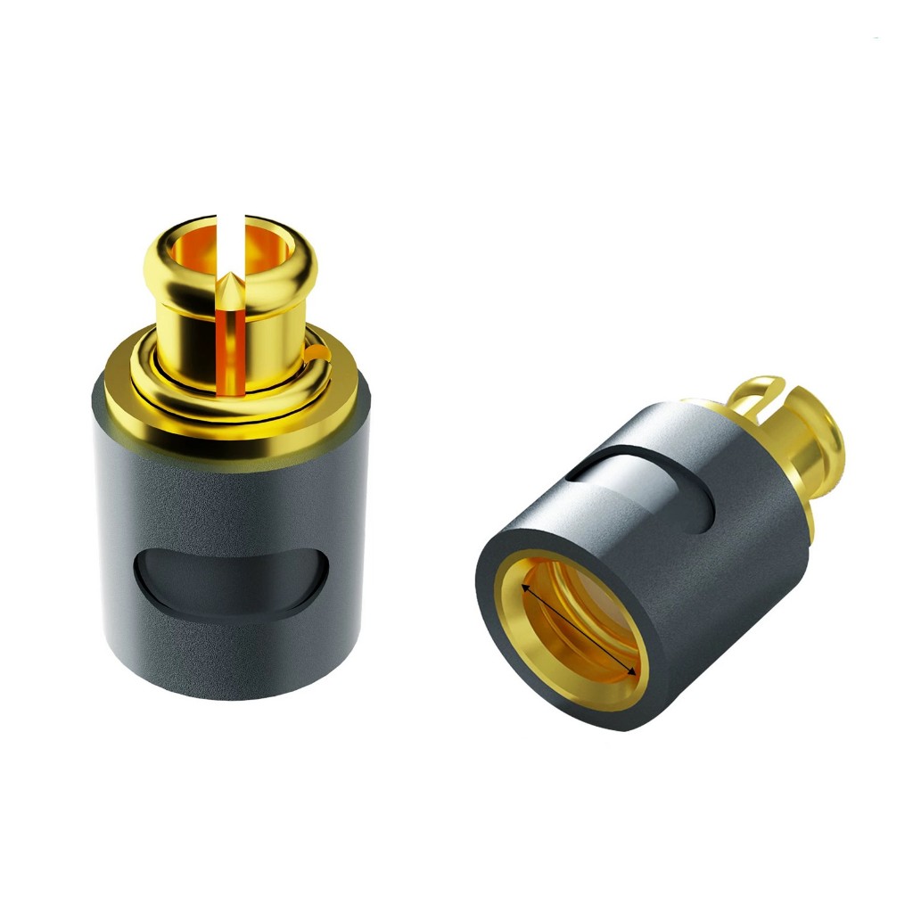 1 對MMCX母頭適用於森海塞爾IE900 IE600 AKG N5005 耳機迷你轉換2Pin