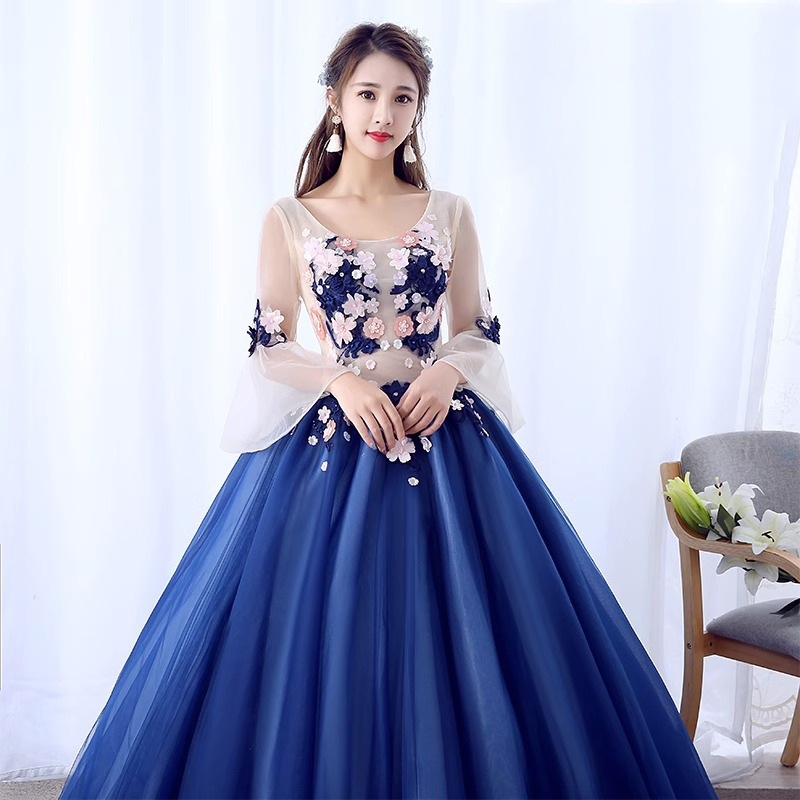 女晚禮服單人演出主持人宴會高貴優雅長款正式晚宴生日婚紗女 | 蝦皮購物