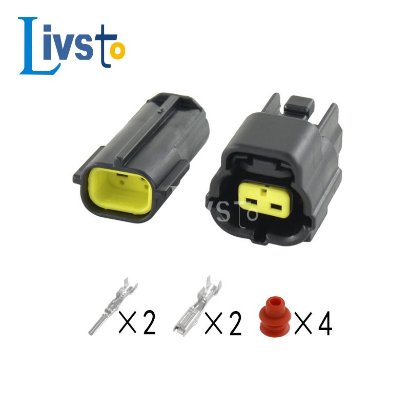 1 套 2 針汽車防水連接器 174354-2 174352-2 進氣溫度 IAT 傳感器線束插座電磁閥塞 DJ7021 | 蝦皮購物