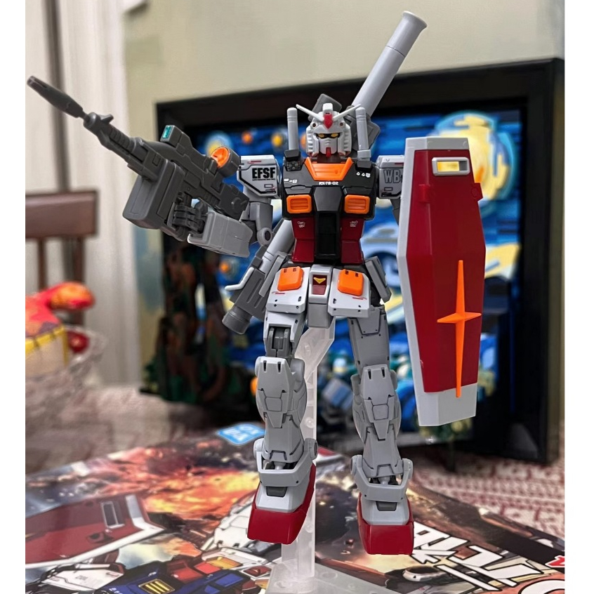 【鋼彈模型】星動修復版 雷霆配色版 鋼彈模型 元祖GTO RX-78-2HG元祖 高達拼裝模型送水貼支架鋼彈機甲手辦擺件 | 蝦皮購物