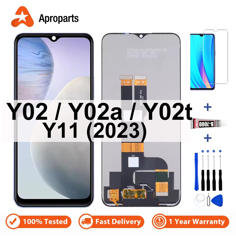 顯示器適用於 VIVO Y02 Y02a Y02t Y11 2023 V2252 V2234 V2236A LCD 帶觸 | 蝦皮購物