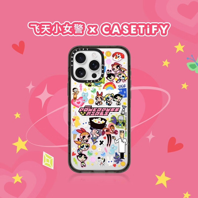 The Powerpuff Girls x CASETiFY 聯乘系列Stickermania Case 手