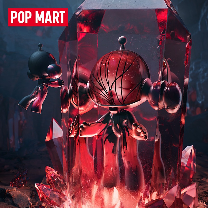 POPMART泡泡瑪特MEGA α SKULLPANDA 400%紅水晶潮玩大娃擺件| 蝦皮購物