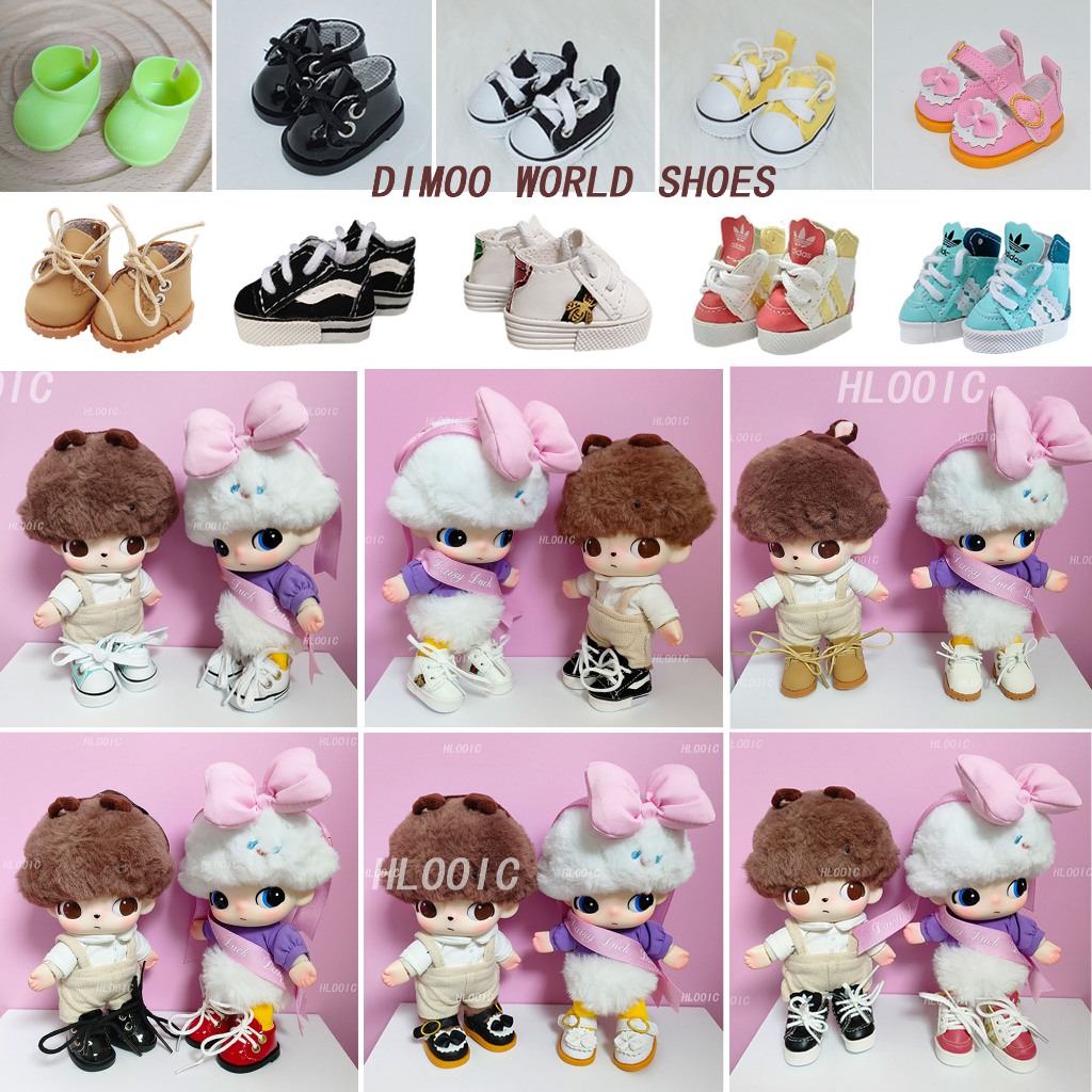 DIMOO WORLD 迪士尼乙烯基毛絨娃娃 Pluto Chip'n Dale 和 Daisy Duck 娃娃的娃娃鞋 | 蝦皮購物