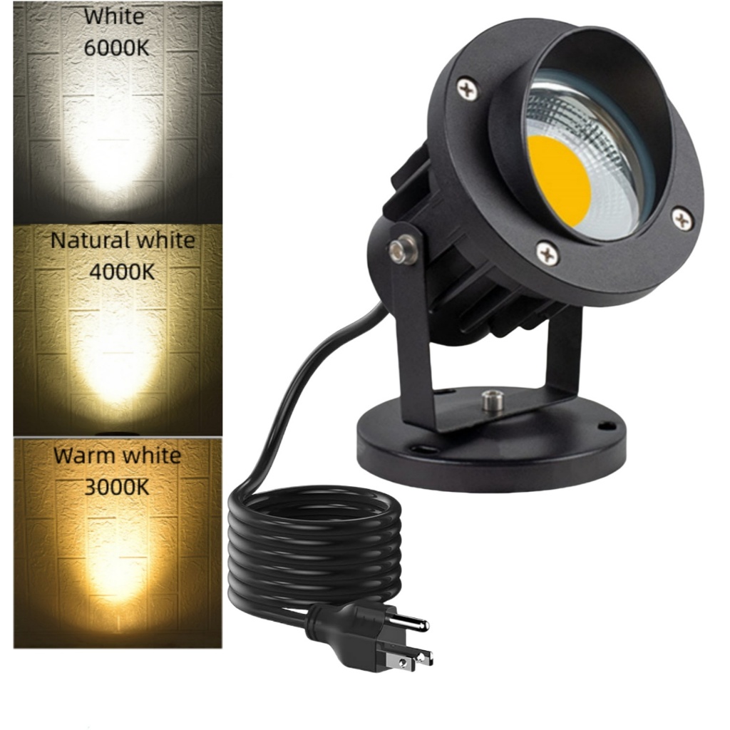 Led 射燈戶外,暖白色 20W 室內射燈,110V220V 吸頂燈,牆壁、池塘、圖片、花園、庭院,帶 1.5M 美國插 | 蝦皮購物