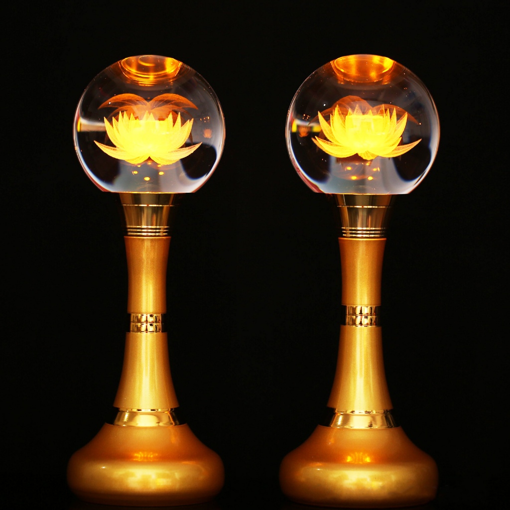 LED招財燈 蓮花燈 神明燈 供佛燈 神桌燈 佛桌燈 水晶蓮花燈 公媽燈 祖先燈 水晶蓮花燈 觀音燈祈福祭拜供奉燈 | 蝦皮購物