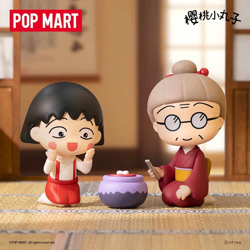POPMART泡泡瑪特櫻桃小丸子陪伴時光系列手辦潮玩盲盒擺件禮物| 蝦皮購物