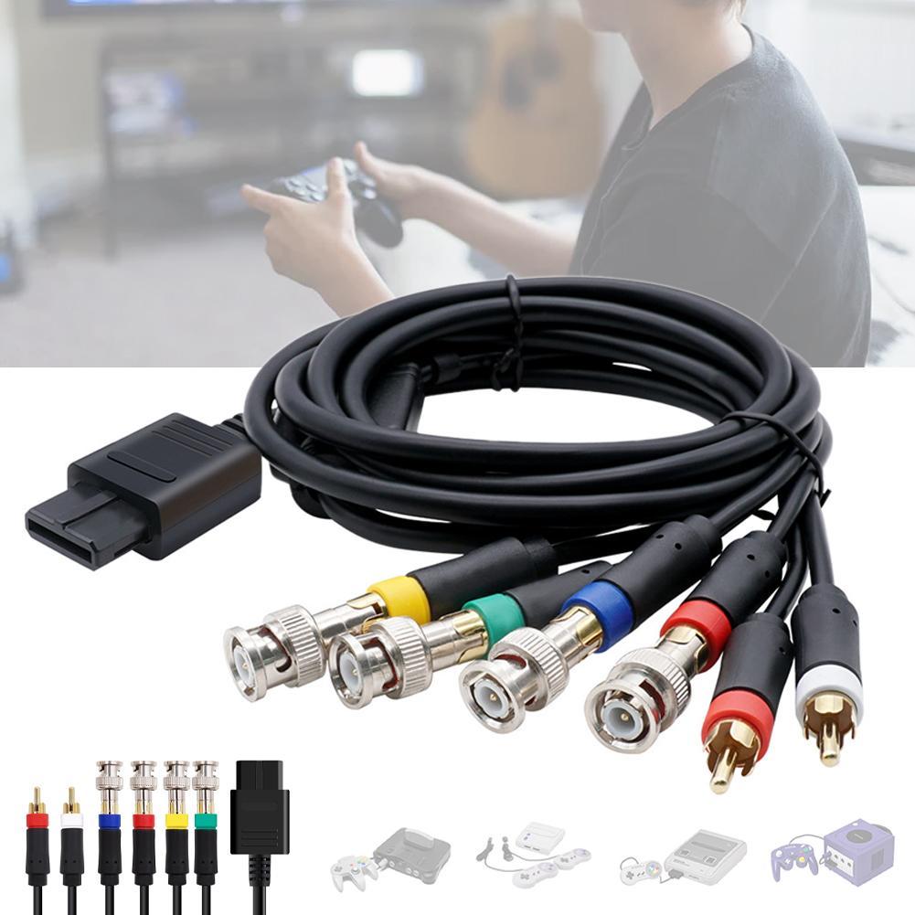 1.8m Bitfunx RGB/RGBS 電纜同步視頻音頻電纜用於 N64 64 SNES NGC 視頻控制台複合電纜 | 蝦皮購物