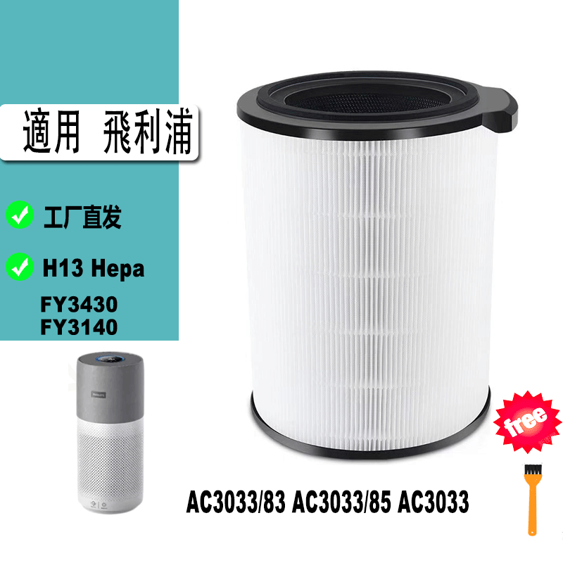 適用 飛利浦 PHILIPS AC3033/83 AC3033/85 AC3033 空氣清淨機 FY3430 濾網 | 蝦皮購物