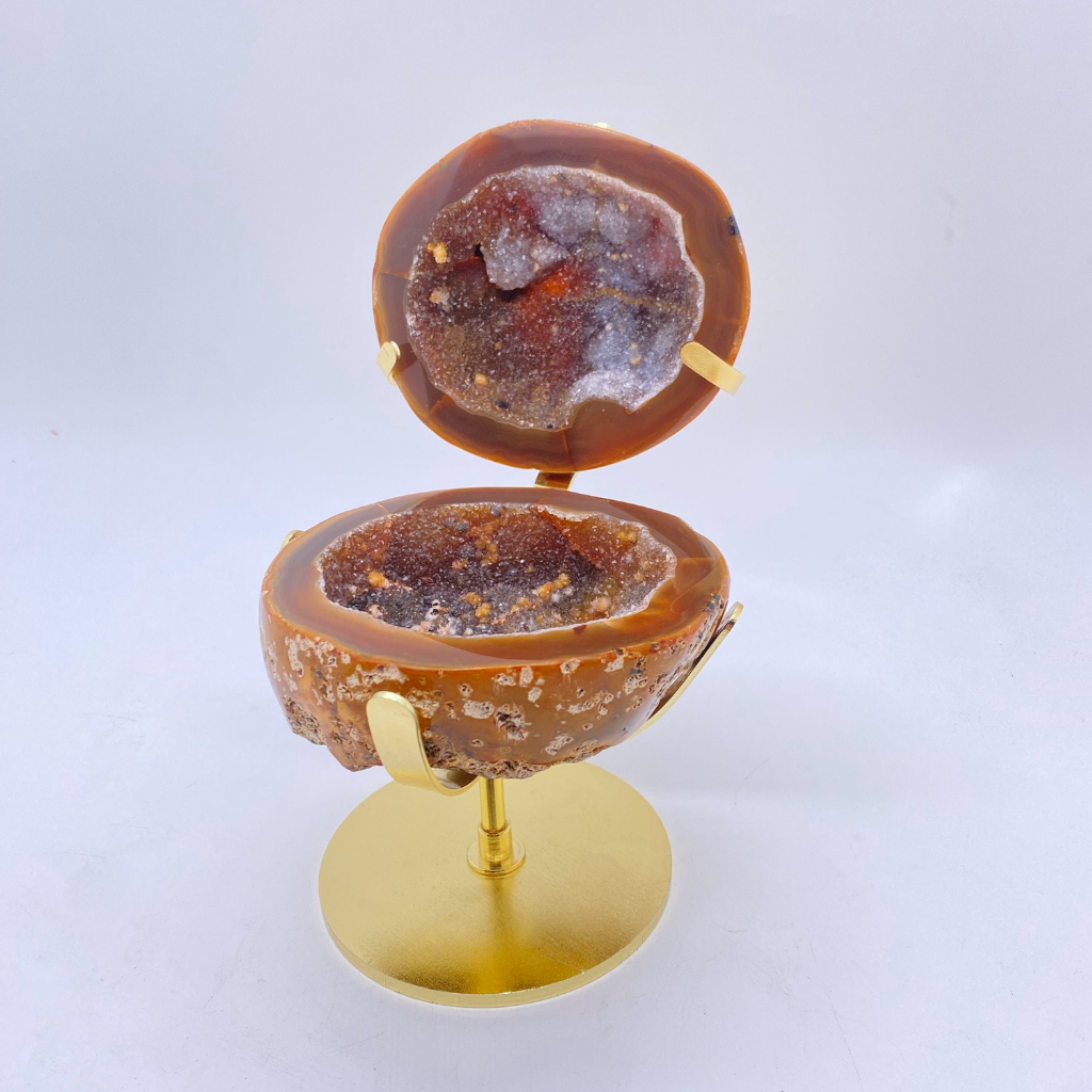 瑪瑙原石聚寶盆紫水晶洞展示底座支架擺件| 蝦皮購物