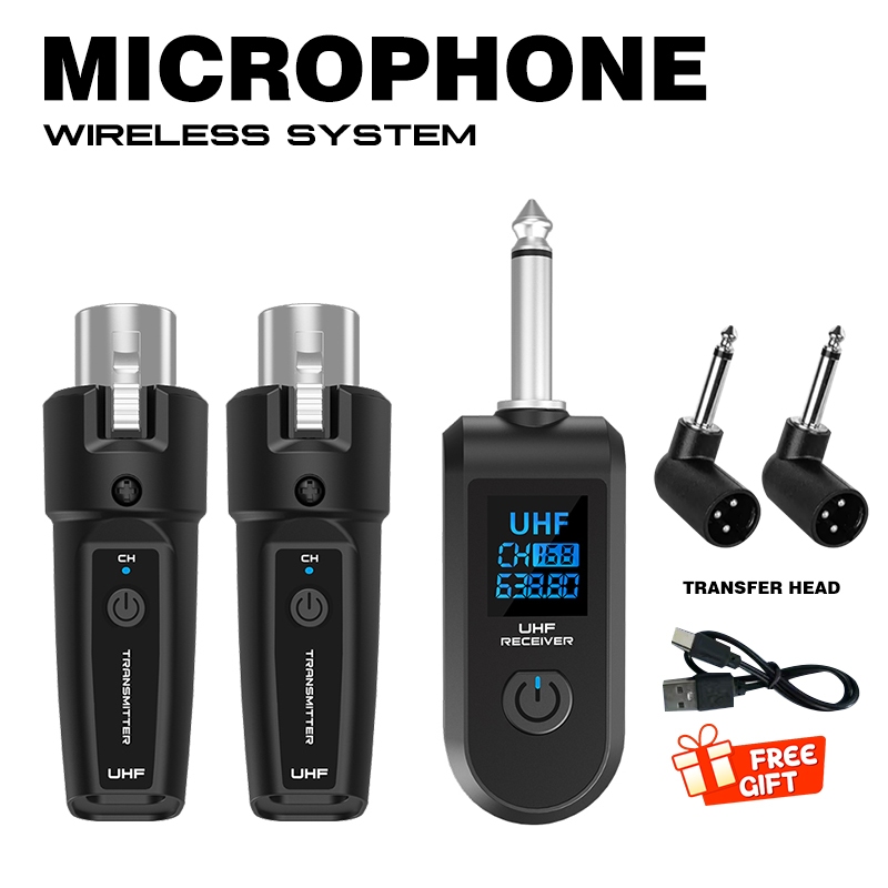 C02有線轉換無線麥克風系統發射器接收器樂器動圈手持麥克風轉換發射器
