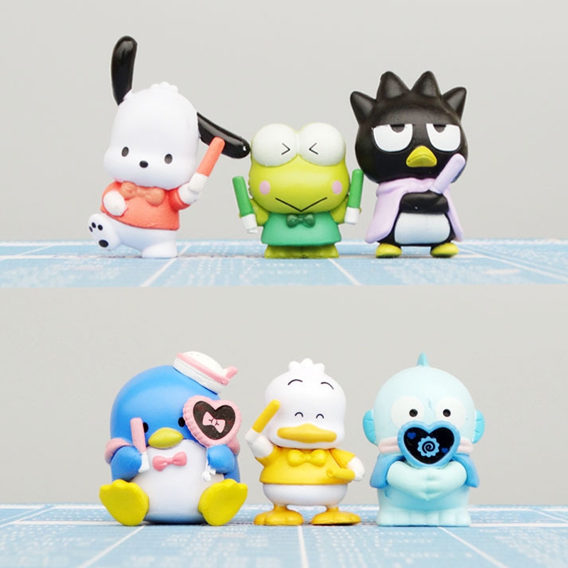 6 件/套 3-4 厘米卡通動漫 Kuromi Pochacco Keroppi Badtz-maru Sam Peng | 蝦皮購物