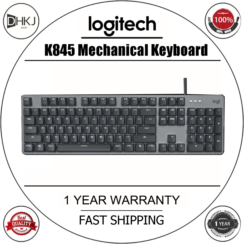 二手原裝羅技 K845 背光機械鍵盤 - 全尺寸 104 鍵(隨機開關)防潑濺設計 | 蝦皮購物