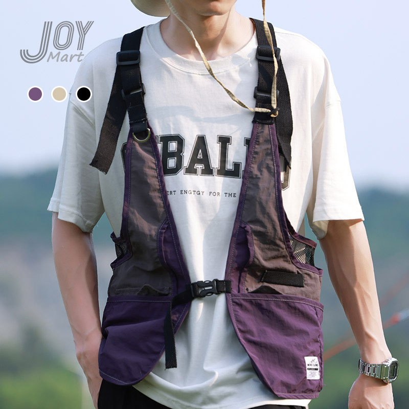 JoyMart 防潑水背心圍裙 露營背心 工業風馬甲 工作背心 咖啡店制服 工裝風圍裙 餐廳制服 防汙 帶口袋 工作室 | 蝦皮購物