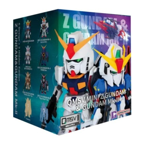 現貨萬代QMSV-MINI Z GUNDAM&GUNDAM MK-Ⅱ系列盲盒潮流玩具手辦