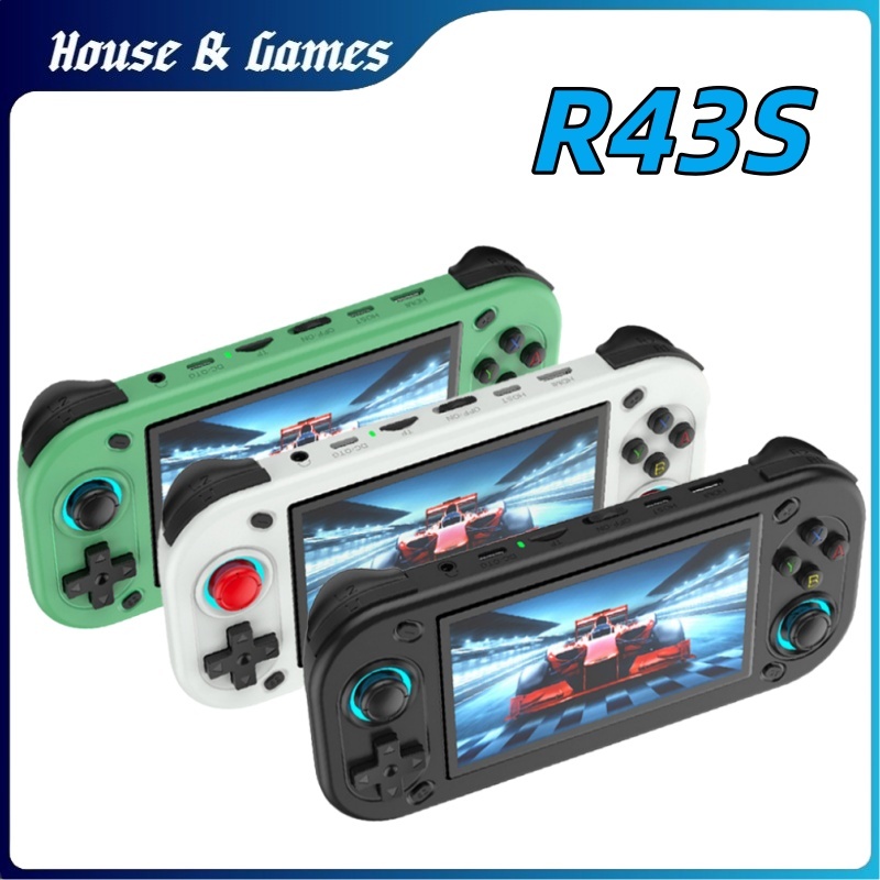 R43S 遊戲機開源掌機雙搖桿街機開源Linux雙系統掌上游戲機 | 蝦皮購物