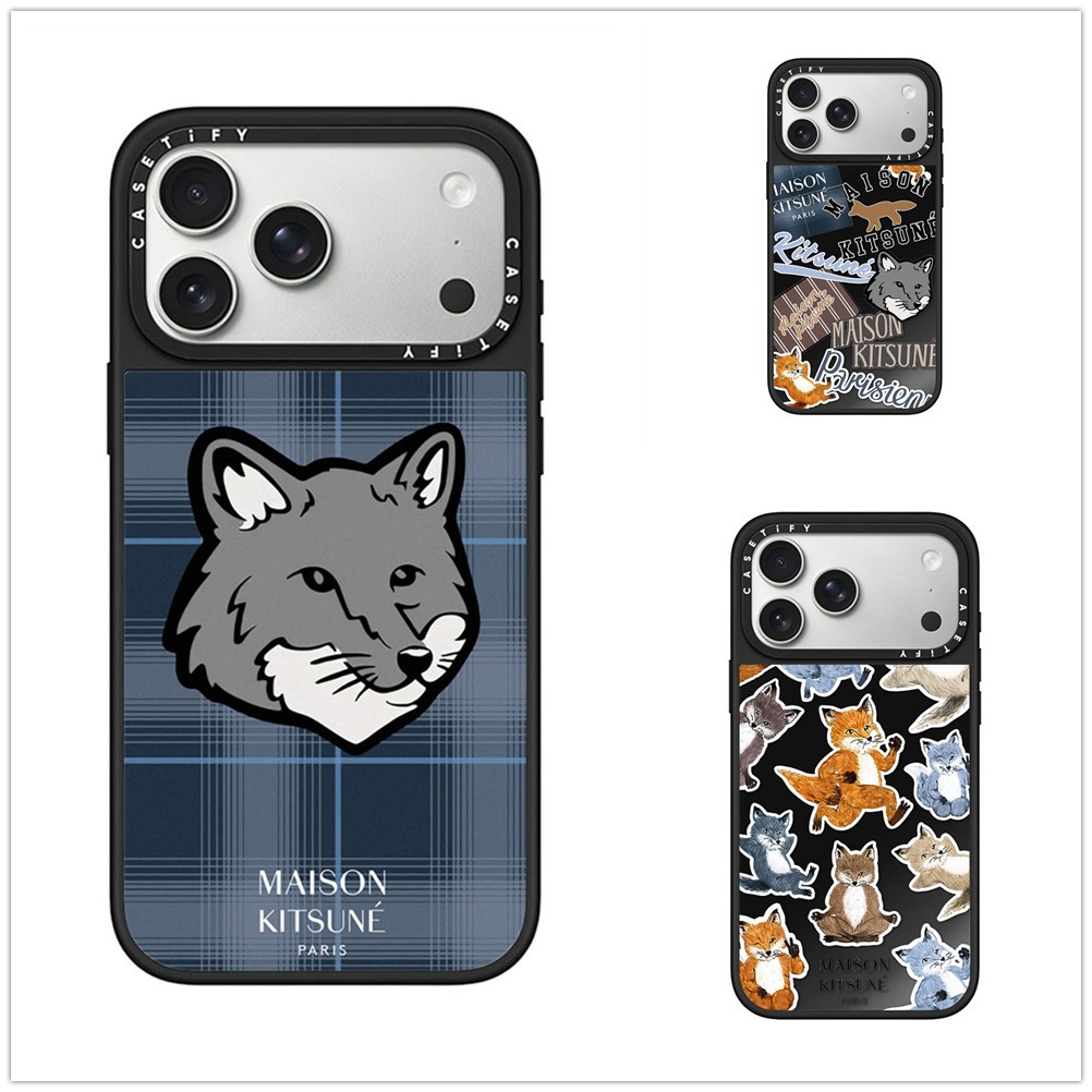 適用於iPhone 17 16 15 Pro Max Maison Kitsune Fox Medley 手機殼適用