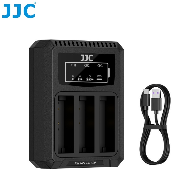 JJC 理光GR4 相機電池充電器Ricoh DB-120 GR IV GR4 HDF Type-C BJ-12