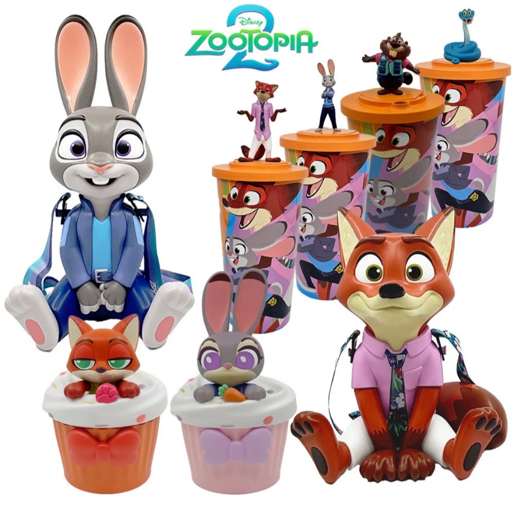 2025 年萬達影院“Zootopia 2”水杯紀念品、尼克和朱迪風格杯子、掛繩水杯收藏品 | 蝦皮購物