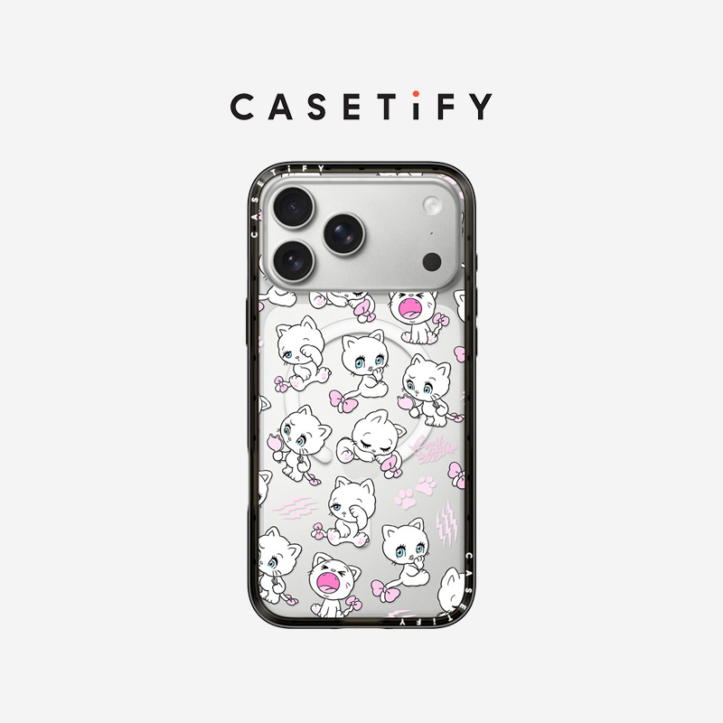 CASETIFY Foxy illustrations系列-Cats iPhone 17/Air/ Pro/Pro Max/16