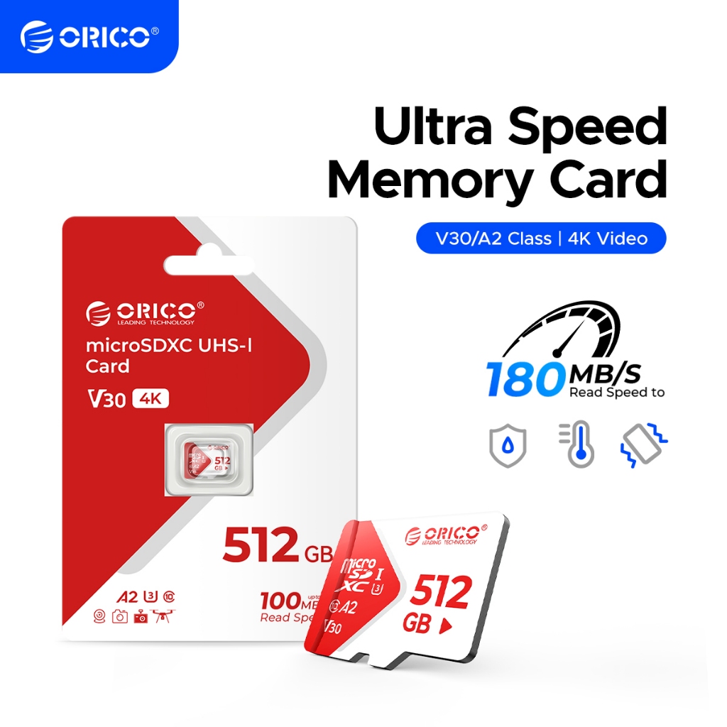 ORICO Micro SD 卡 Class 10 存儲卡 100M/S 高速 32GB 64GB 128GB 256G | 蝦皮購物