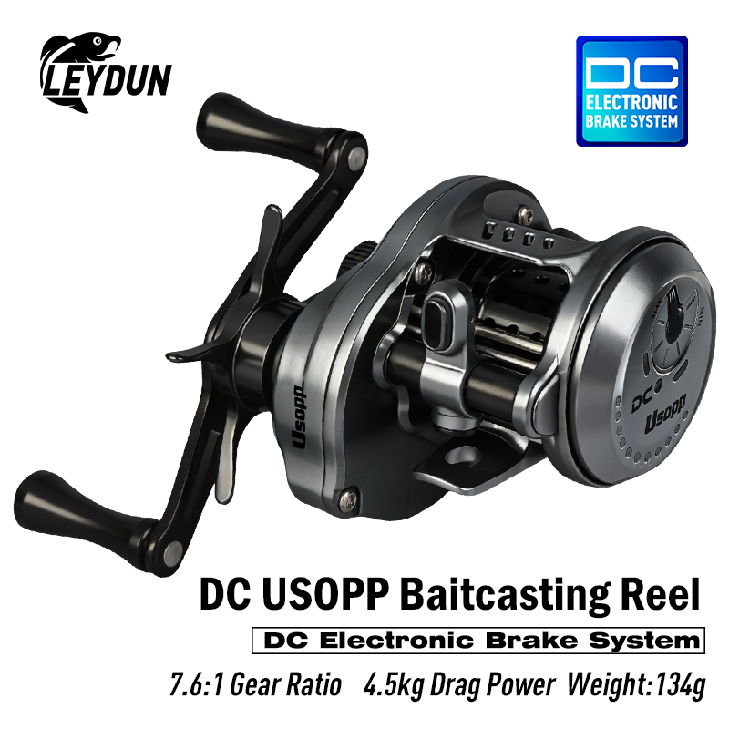 LEYDUN DC USOPP 釣魚線輪7.6:1 134g 碳微拖4.5KG 拋餌線輪全新| 蝦皮購物