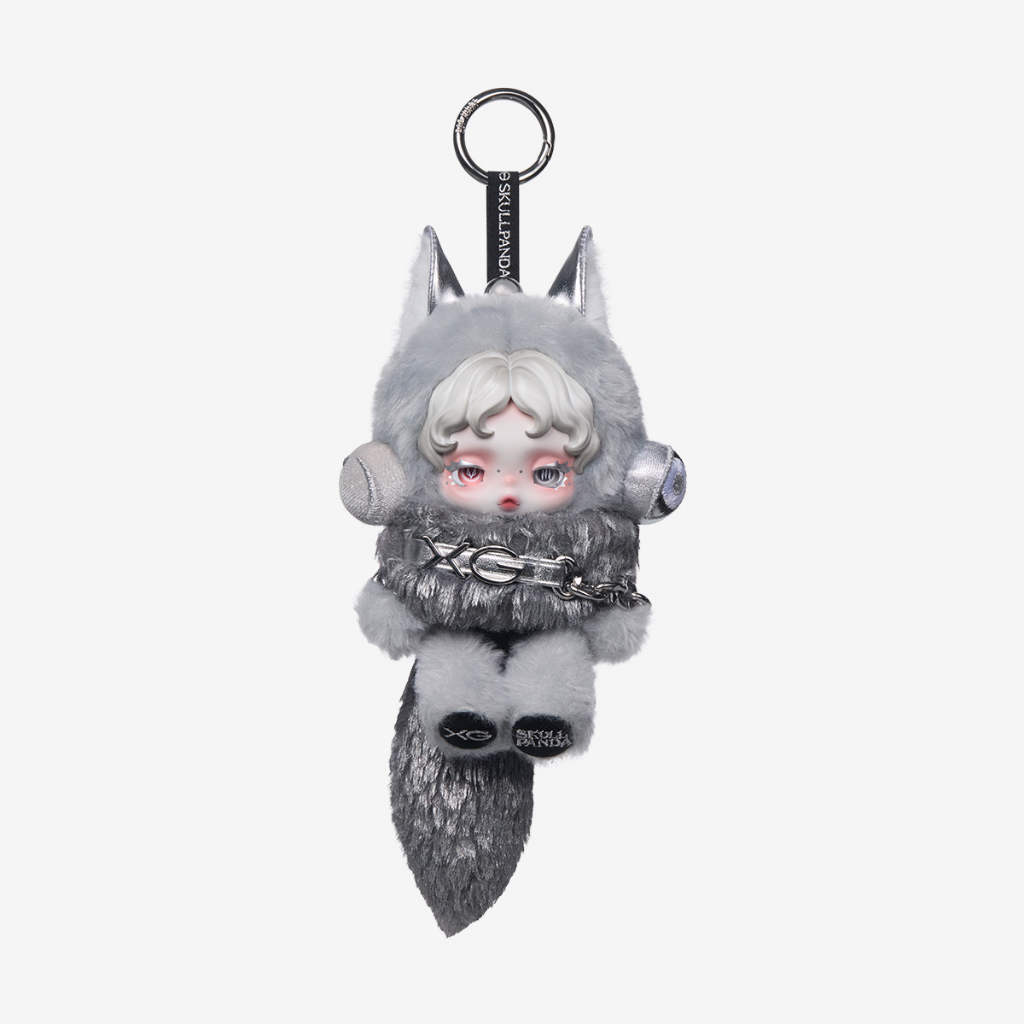 全新/正版/現貨】泡泡瑪特SKULLPANDA X XG 日本限定毛絨公仔掛件SP X