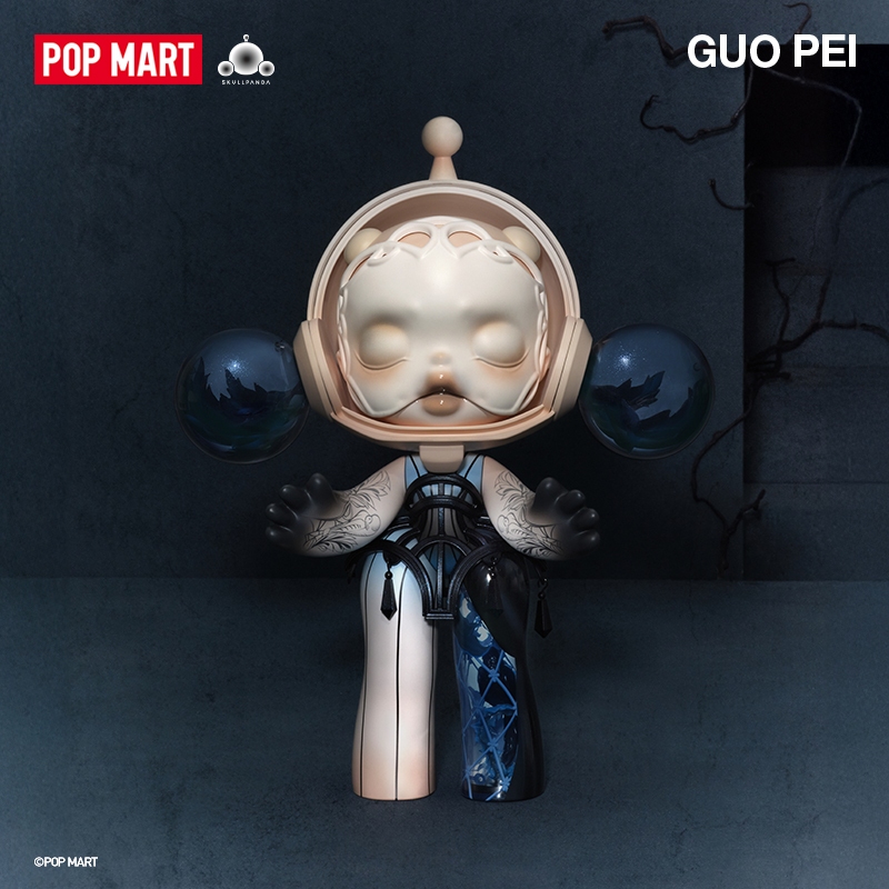 POP MART 泡泡瑪特MEGA α SKULLPANDA 400% 郭培-異世界正版收藏大娃