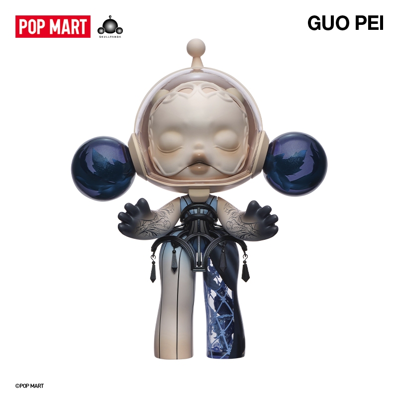 POP MART 泡泡瑪特MEGA α SKULLPANDA 400% 郭培-異世界正版收藏大娃
