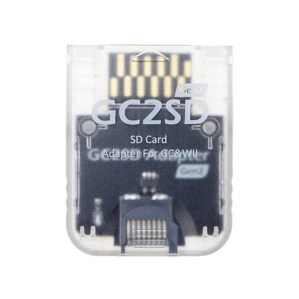 1 件 V2.0 GC2SD 微型 SD 卡適配器內存卡適配器適用於任天堂 GameCube Wii 控制台 TF 卡適 | 蝦皮購物