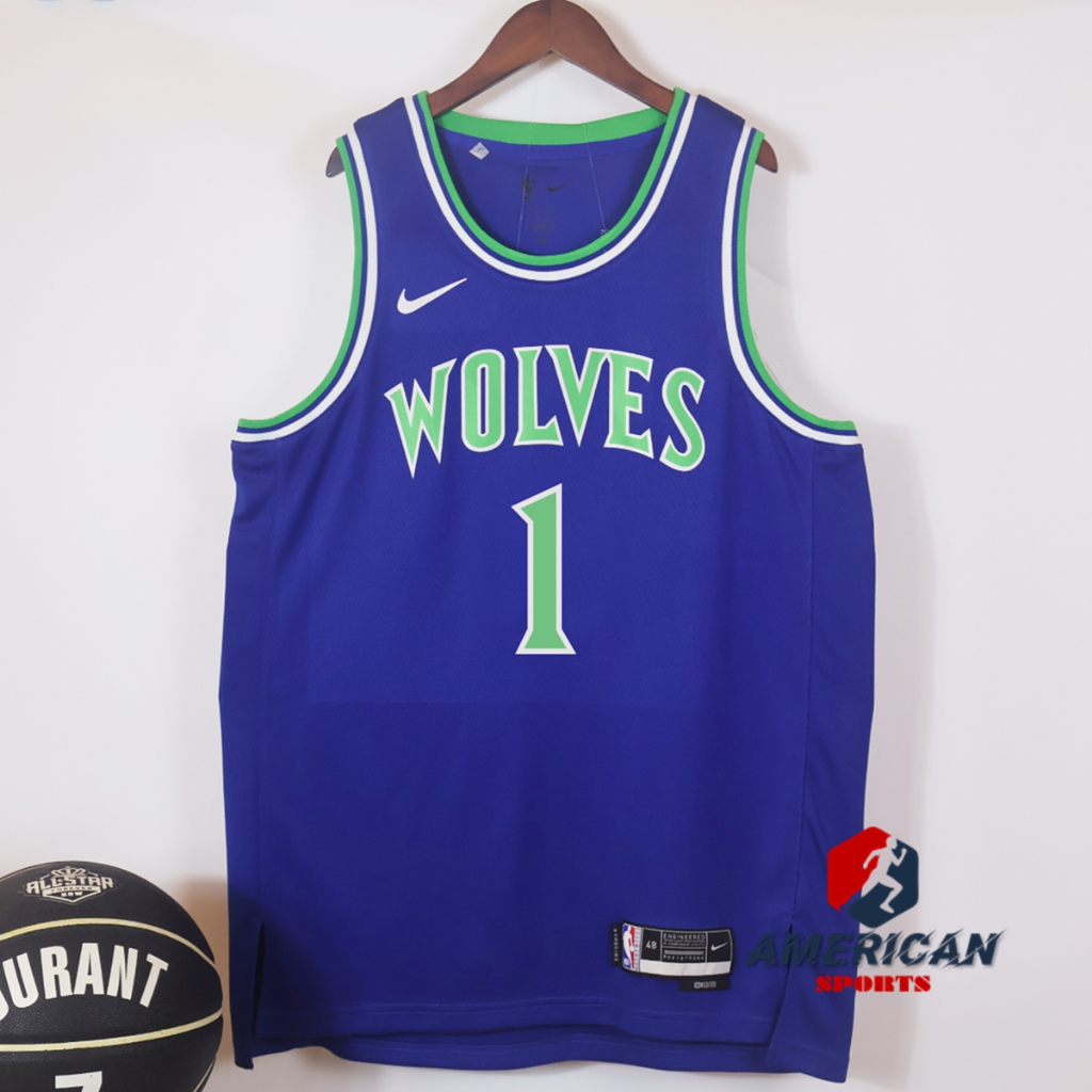 Hot Pressed 男式明尼蘇達森林狼隊Timberwolves LaMelo Ball 2027 賽季藍色籃球球衣 | 蝦皮購物