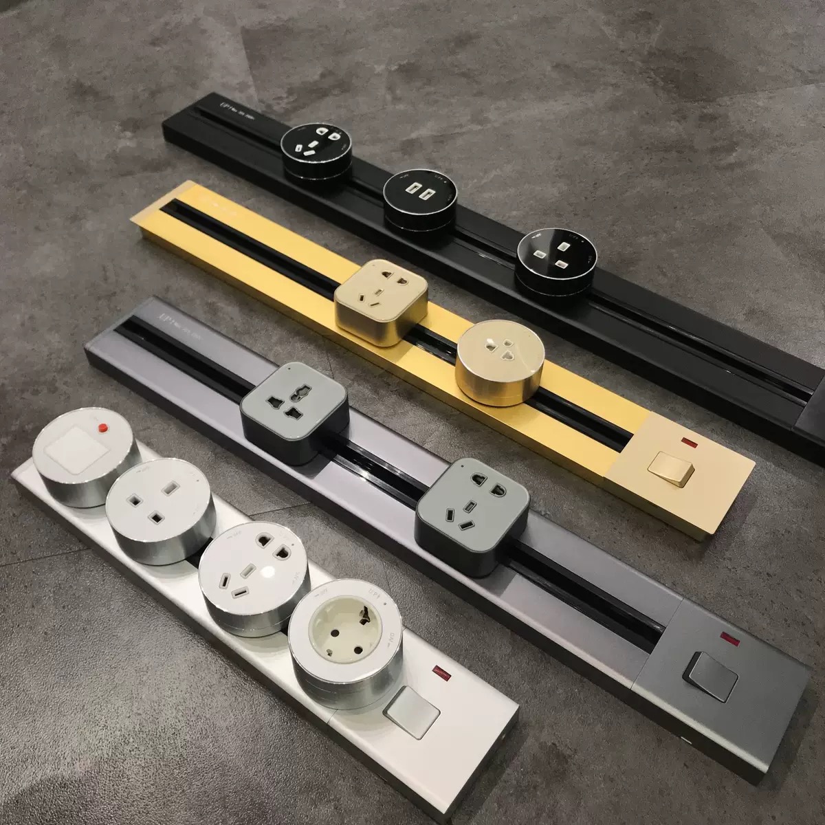 【LINLAGE】軌道插座 嵌入式插座110V電力軌道插座客廳臥室書房廚房安全移動適配器 | 蝦皮購物