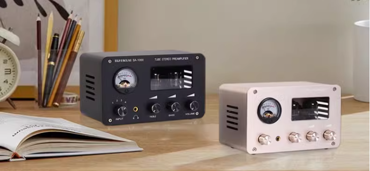 Pj MIAOLAI SA-1000 Hifi音頻放大器4進2出電管立體聲前置放大器