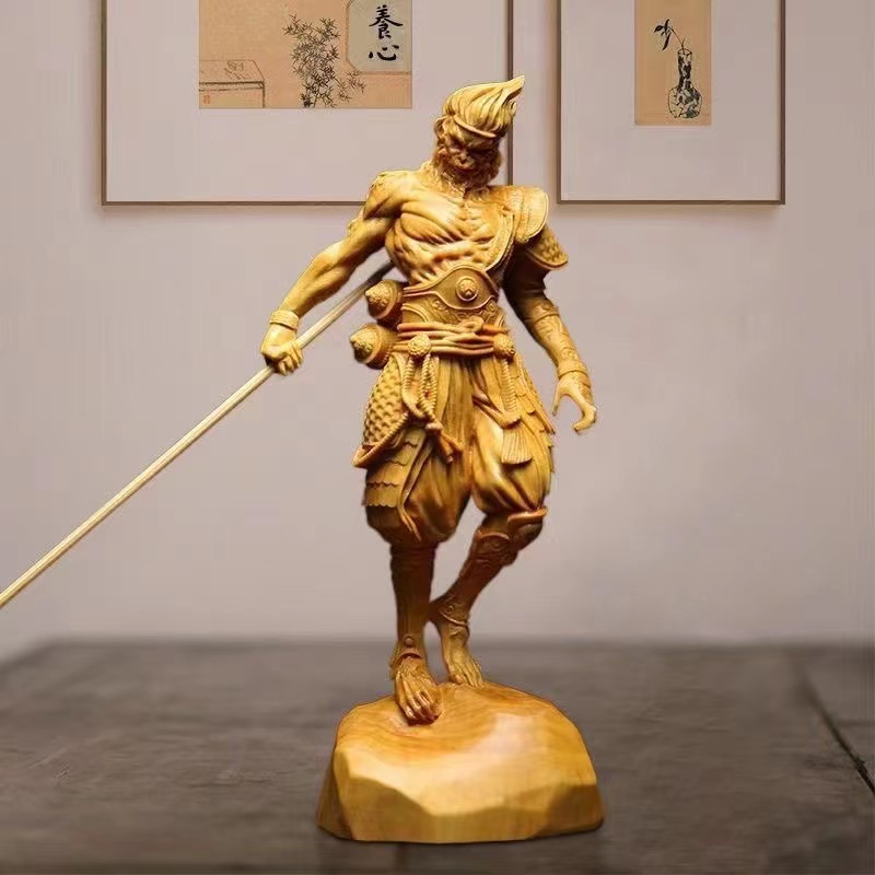 黄楊細密彫り　孫悟空 孫悟空、牛魔王の刺青タトゥー：東京二代目江戸光 | 和彫り