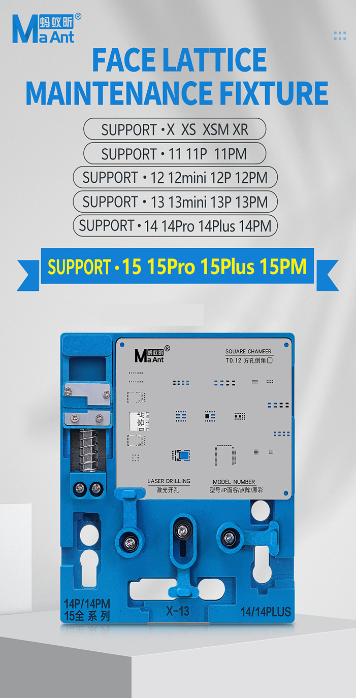 8 合 1 MaAnt MR-01 Face ID Dot 投影儀精密夾具適用於 iP X-15 FaceID 支架夾具 | 蝦皮購物