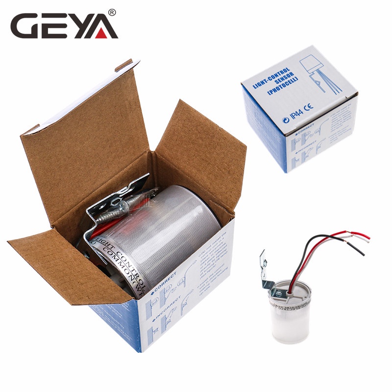 GEYA光電傳感器光傳感器自動光電管街道光電光控開關10/16/30A | 蝦皮購物
